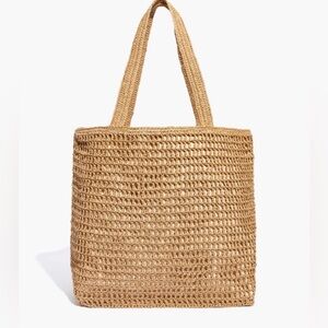 Madewell  - Women’s Transport Tote Straw Shoulder Bag